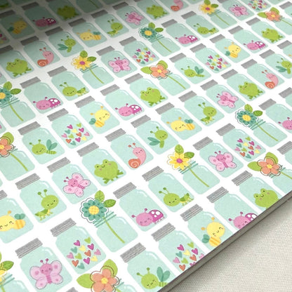 Doodlebug SPRING THINGS Bugs Butterflies 6x6 Cardstock Paper 24 Sheets