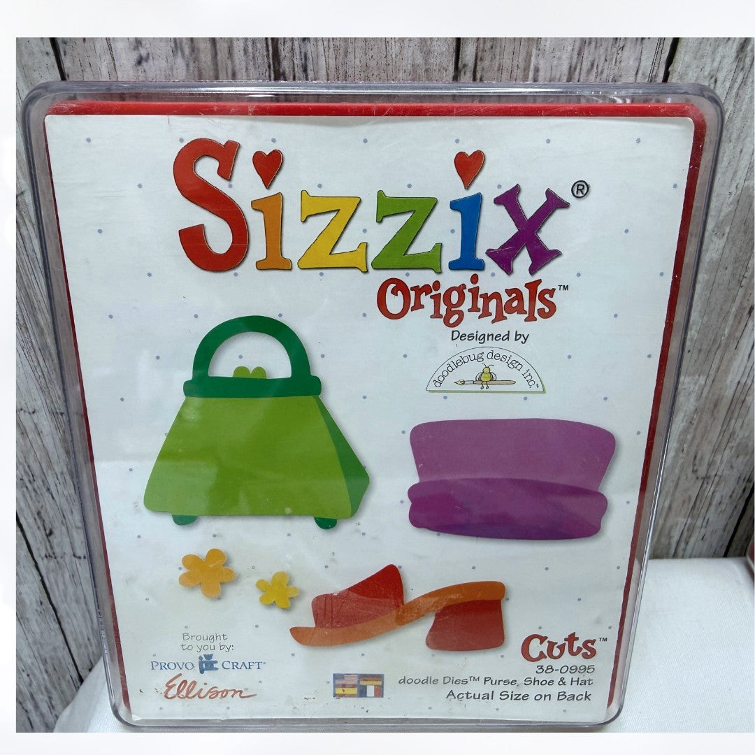 Sizzix Originals FASHION Dress Purse Makeup Accessories Dies Lot of 3