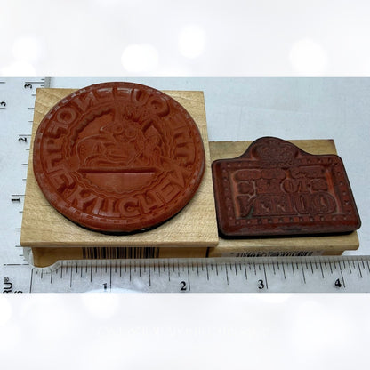 Mary Engelbreit QUEEN Bee Kitchen Books Rubber Stamps Lot of 4