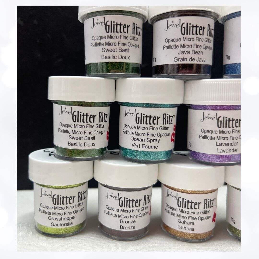 Jewel GLITTER RITZ Crafting Craft Lot of 15