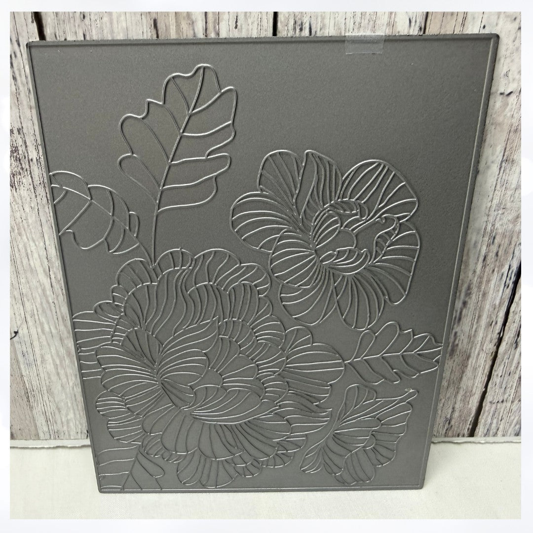 Papertrey Ink IN BLOOM Floral Flowers Rubber Stamps Impression Plate
