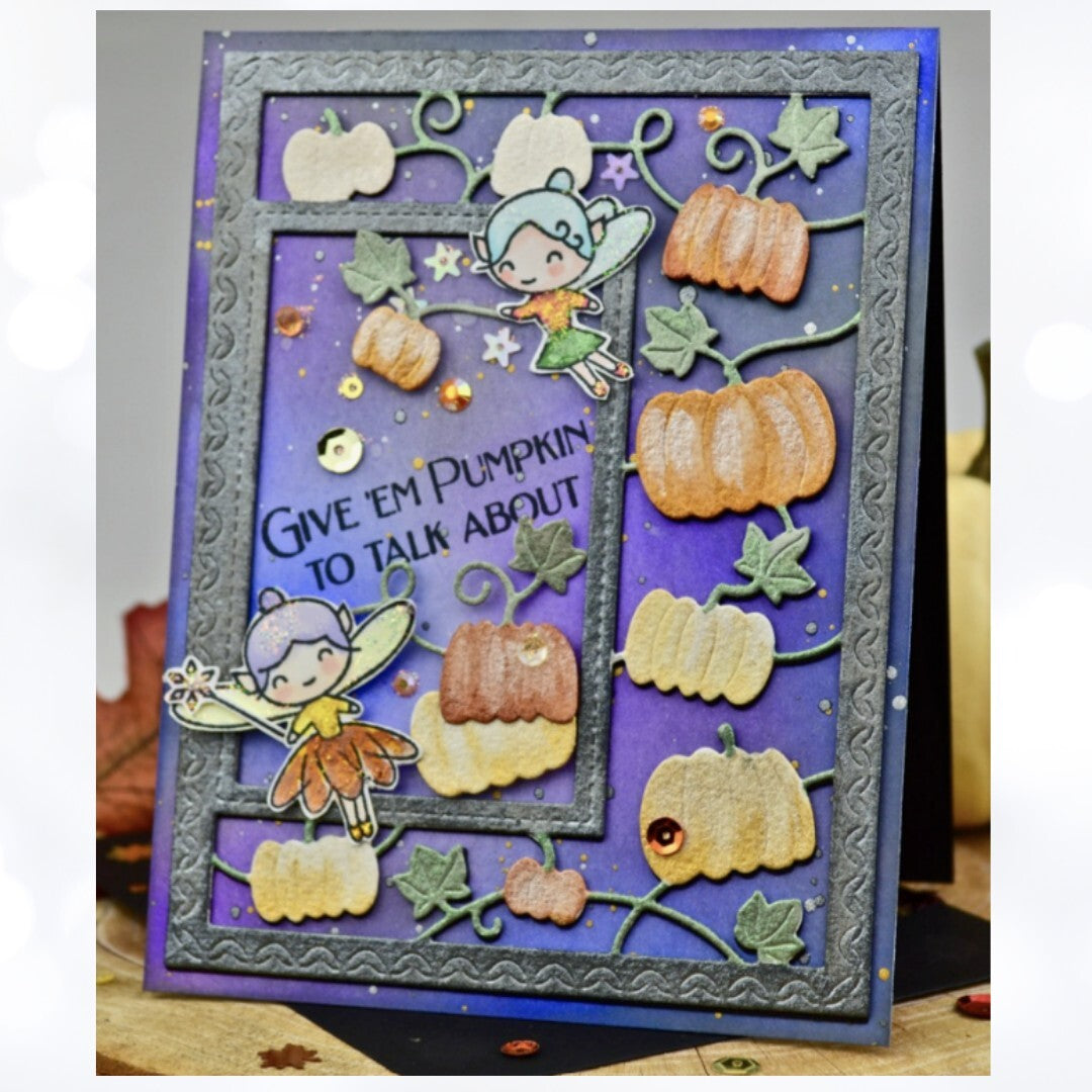 Poppy PUMPKIN PATCH Sidekick Frame Fall Autumn Halloween Dies & Stencil