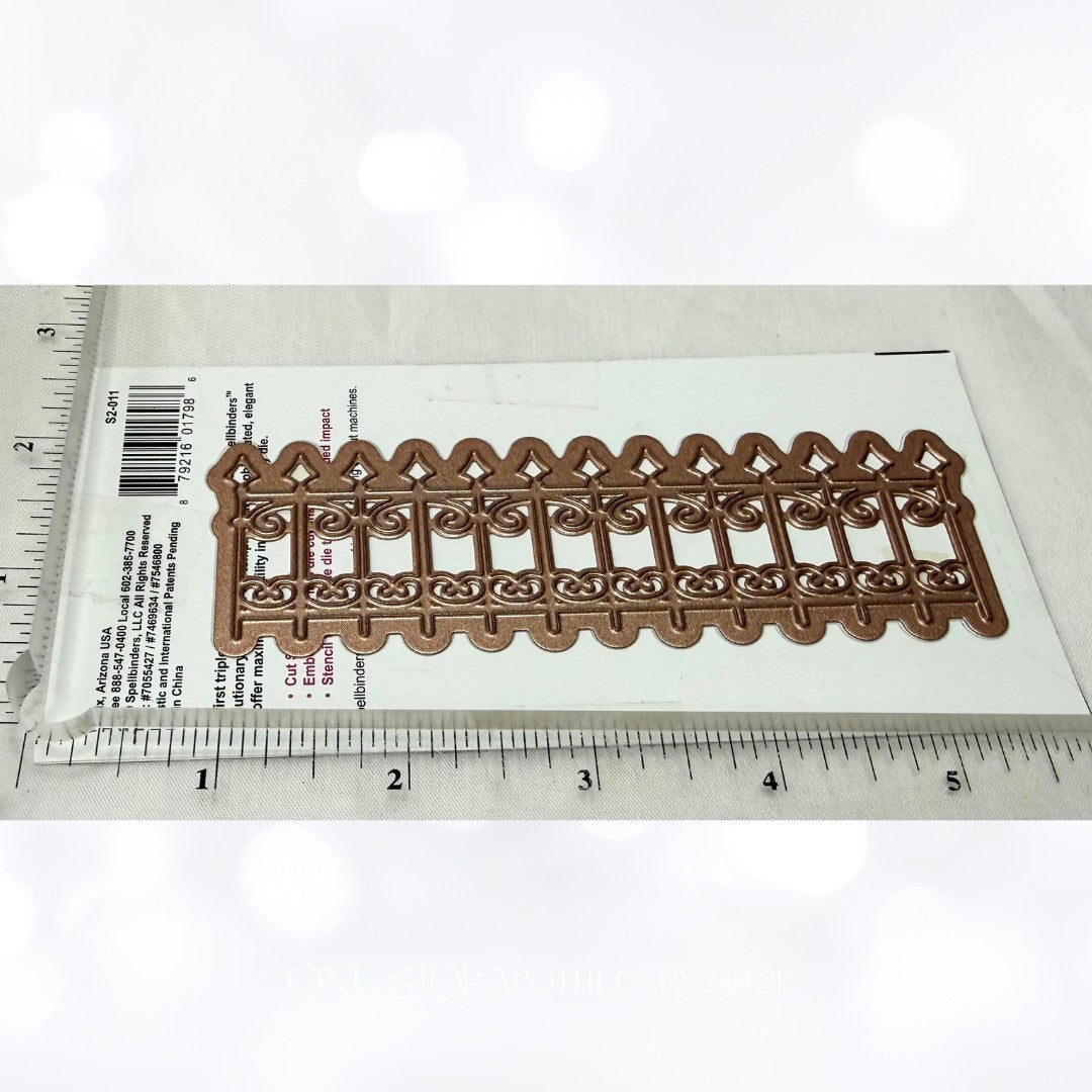 Spellbinders PARISIAN MOTIFS Lotus Pendants Wrought Iron Dies