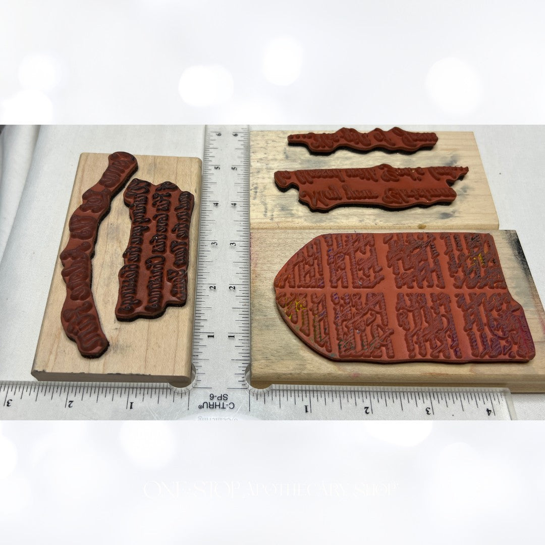 My Sentiments Exactly PSALM 23 Christmas Greetings Religious Rubber Stamps