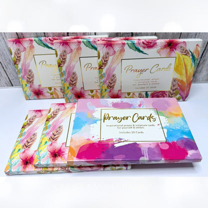 Crown Jewelz PRAYER CARDS Religious Scriptures Bible Journaling Lot of 6