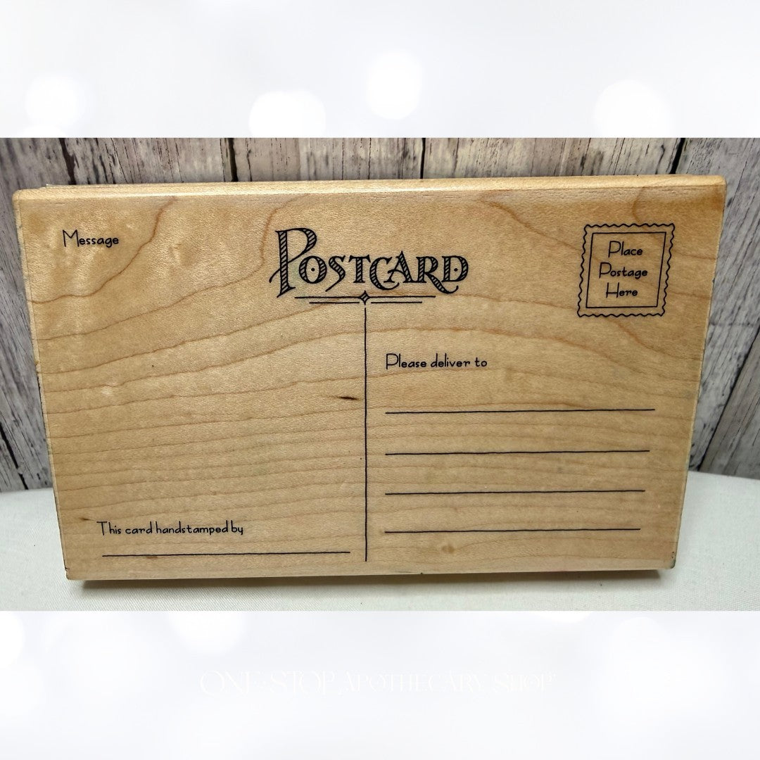 Penny Black POST CARD Vintage Rubber Stamp