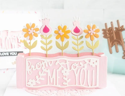 Spellbinders POP-UP GARDEN Large Dies of the Month March 2019