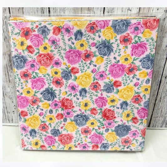 Stampin Up FLOWERS FOR EVERY SEASON 6x6 Paper Cardstock DSP 43 Sheets