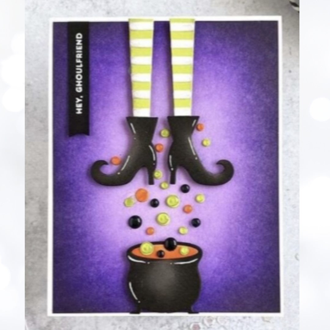 My Favorite Things EVERYTHING BUT THE BROOM Witch Halloween Rubber Stamps Dies