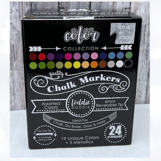 Loddie Doddie CHALK MARKERS Craft Art Set of 24