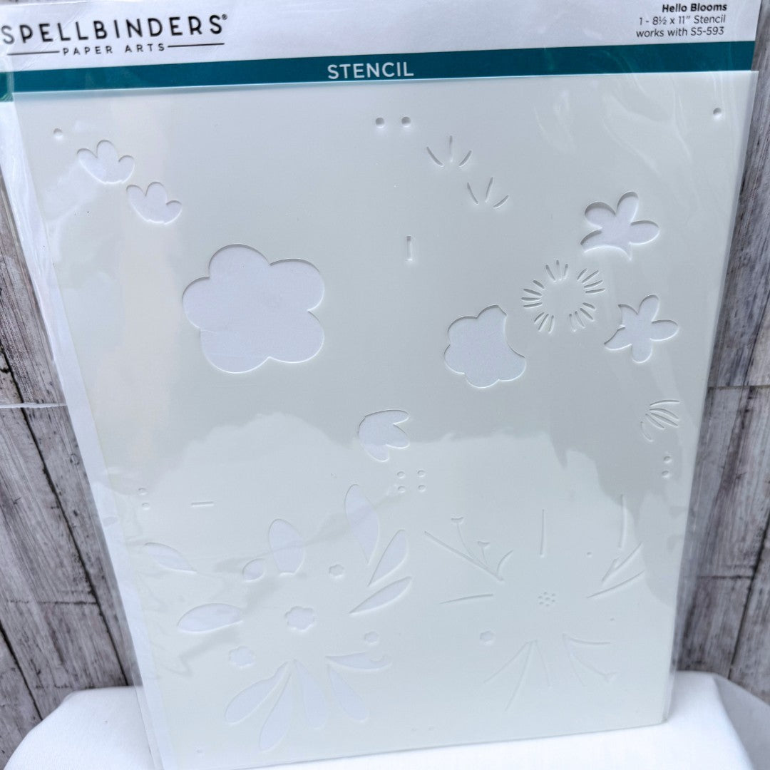 Spellbinders HELLO BLOOMS Snowflake Ornaments Diamonds Layering Stencils Lot 