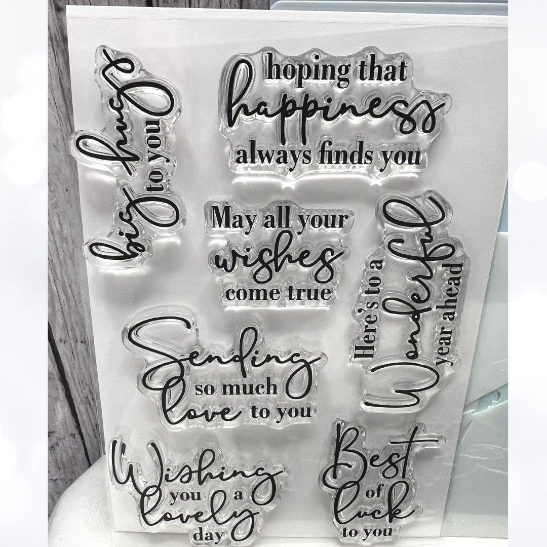 LDRS Designs TRAILING HUMMINGBIRD Wish For You Bird Rubber Stamps Dies Stencils