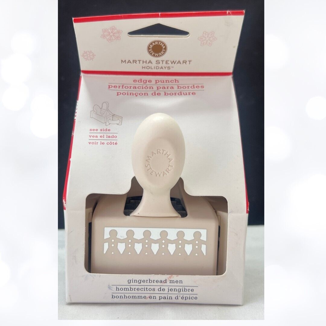 Martha Stewart GINGERBREAD MEN Christmas Cookies Holiday Punches Paper Punch