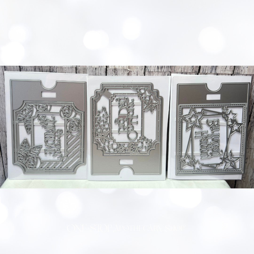 Simply Refined SLIDE ON OVER Birthday Special Occasions Interactive Dies Set