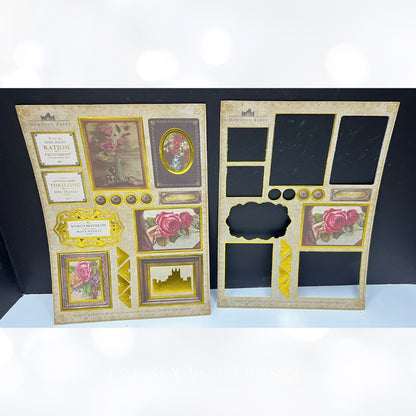 Crafters Companion DOWNTON ABBEY 12x12 Paper Die Cut Toppers Kit