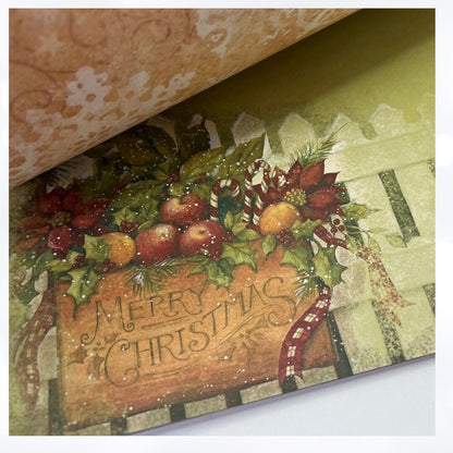 K & Company CHRISTMAS Glad Tidings Scrapbook 12x12 Cardstock Paper Lot