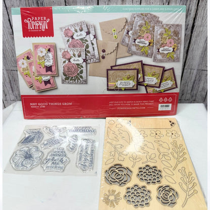 Stampin Up MAY GOOD THINGS GROW Paper Pumpkin March 2018 Card Kit