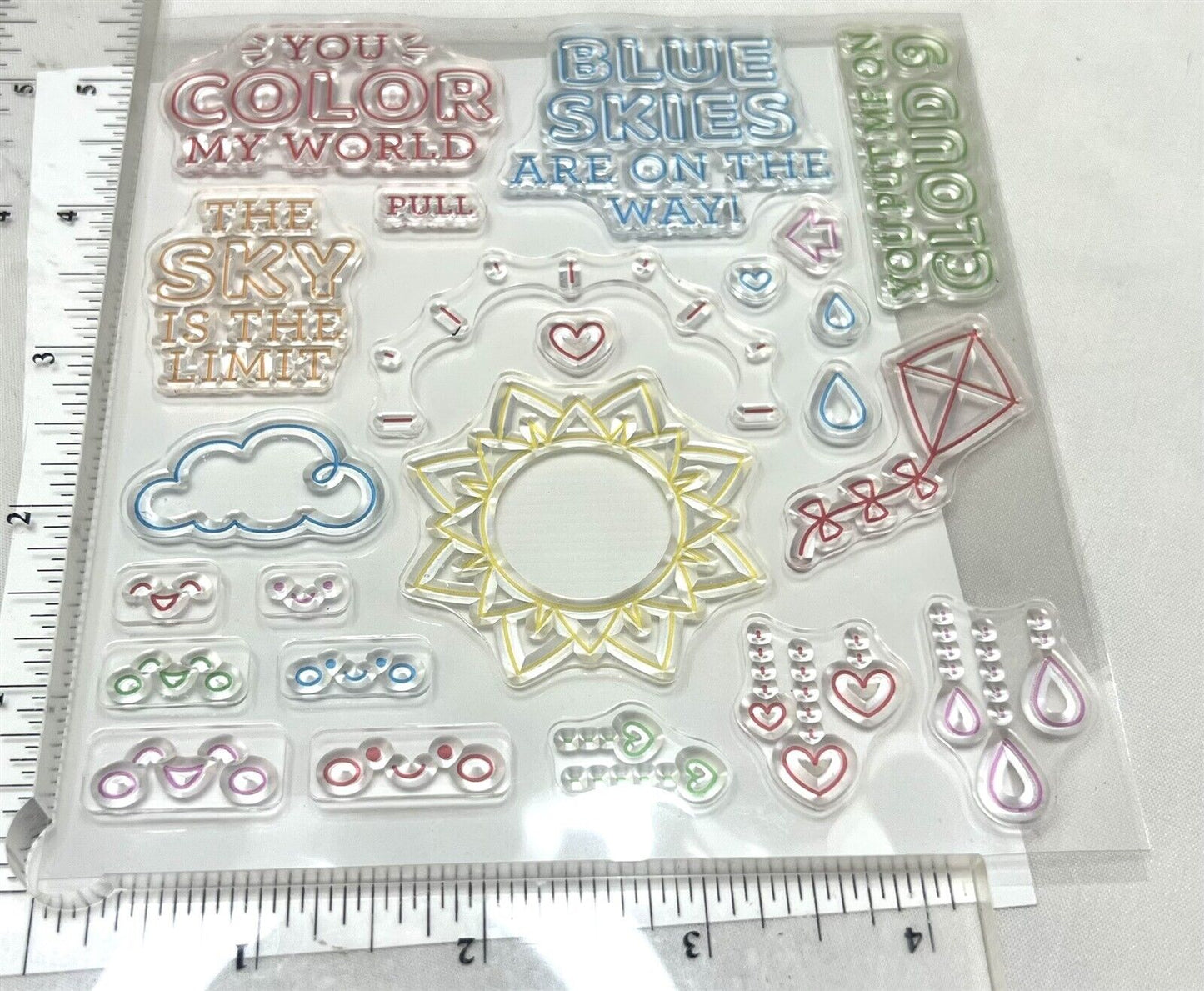 Diamond Press PULL TAB REVEAL Gift Card Holder Interactive Rubber Stamps Dies