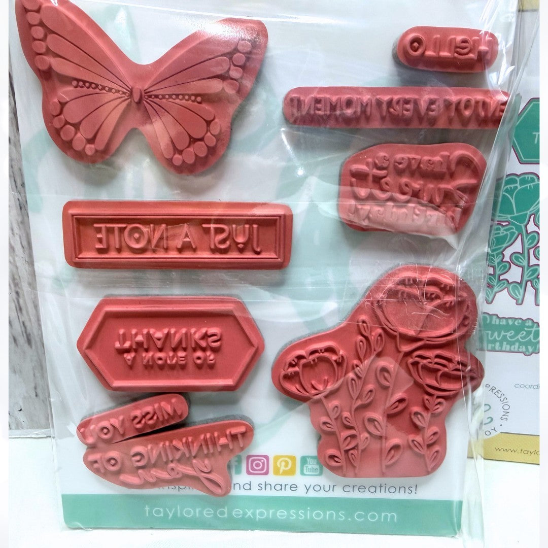 Taylored Expressions STAMP JOY Virtual 2025 Rubber Stamps Dies Rare