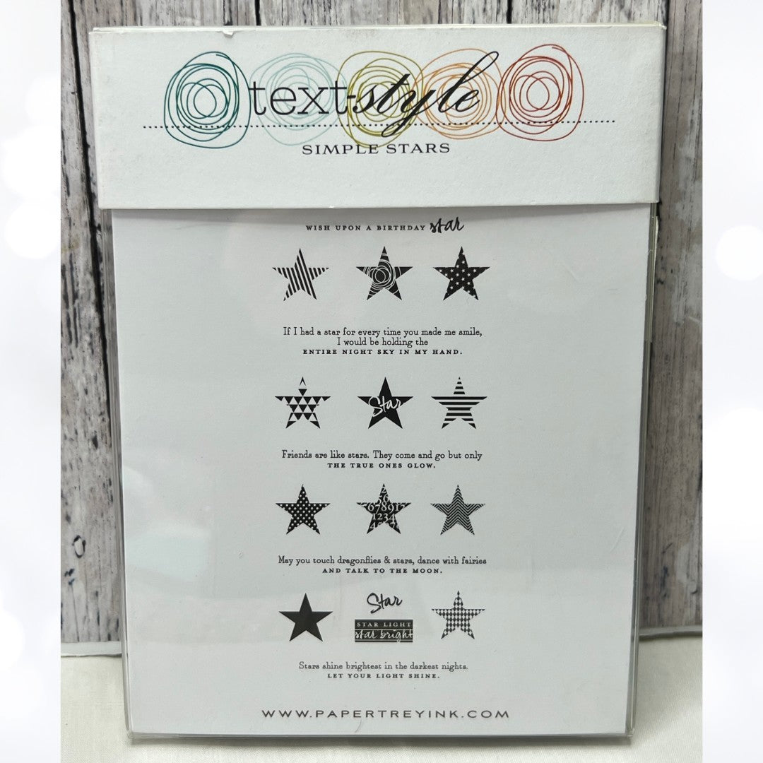 Papertrey Ink SIMPLE STARS Birthday Friends Rubber Stamps