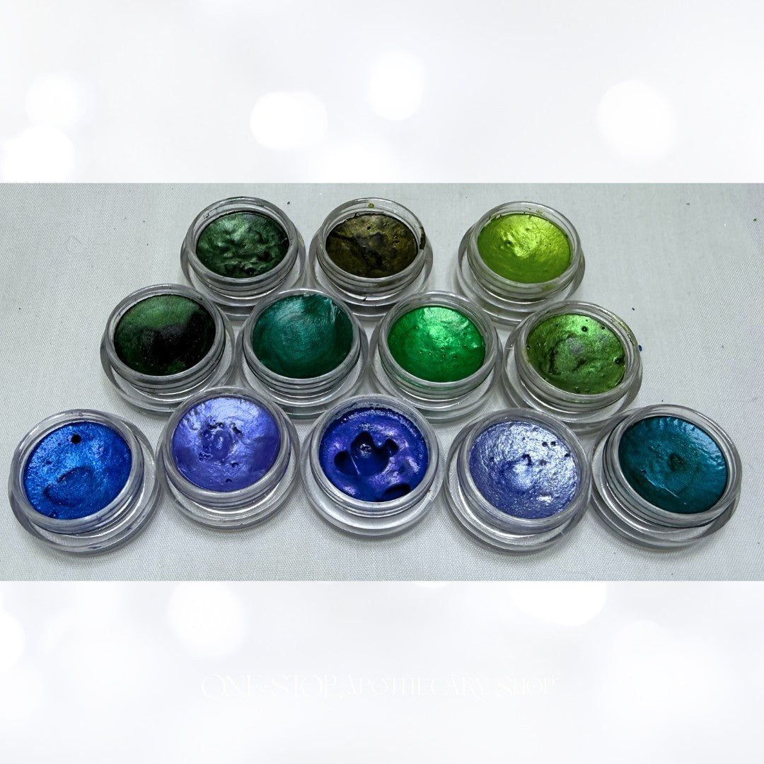 Luminarte TWINKLING H2Os Shimmering Watercolors Blues Greens Lot of 12
