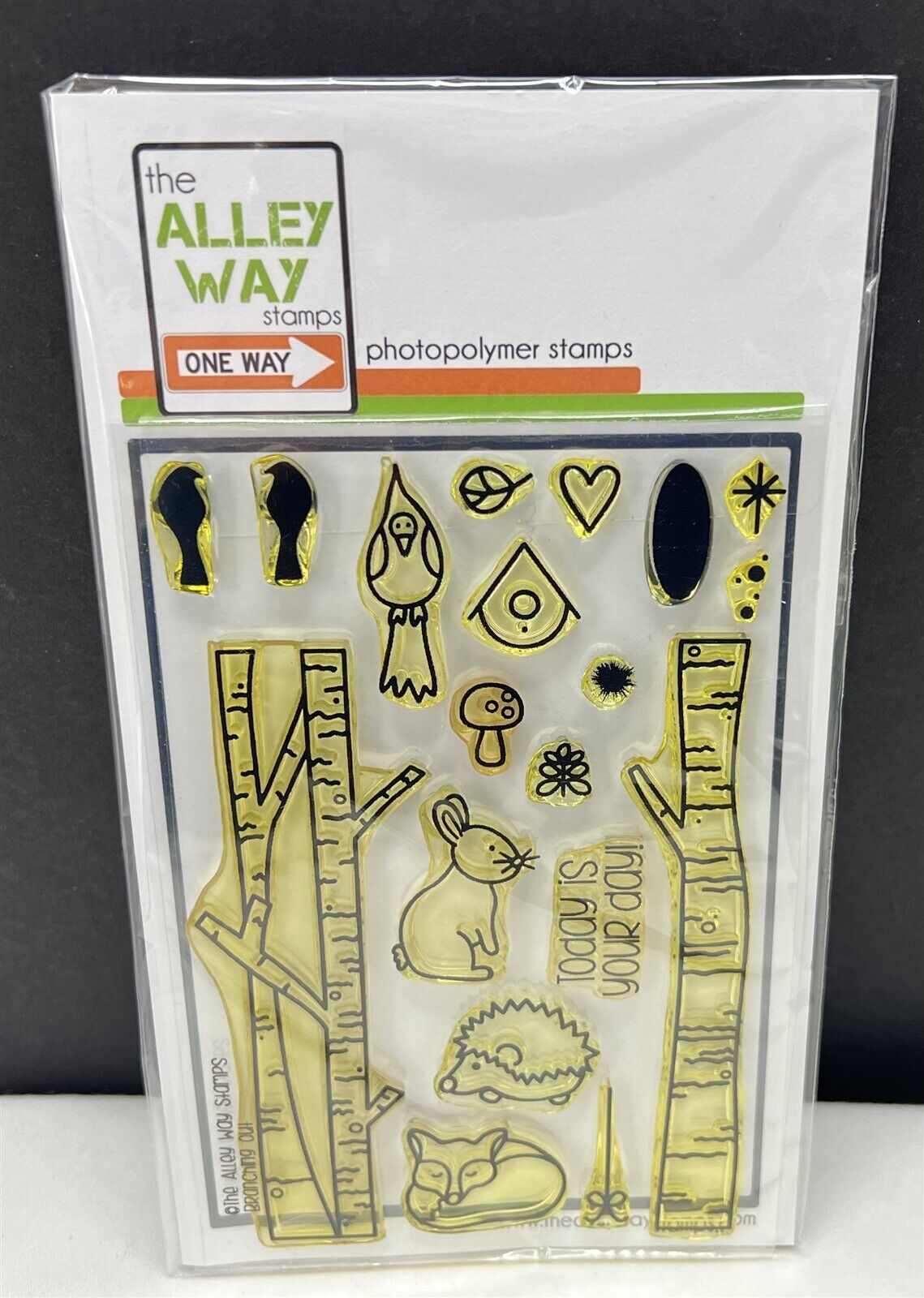 The Alley Way BRANCHING OUT Animals Birds Fox Rubber Stamps Rare