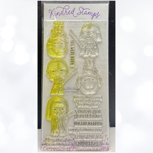 Kindred Stamps GALACTIC FIGHTERS Star Wars Darth Vader Rubber Stamps
