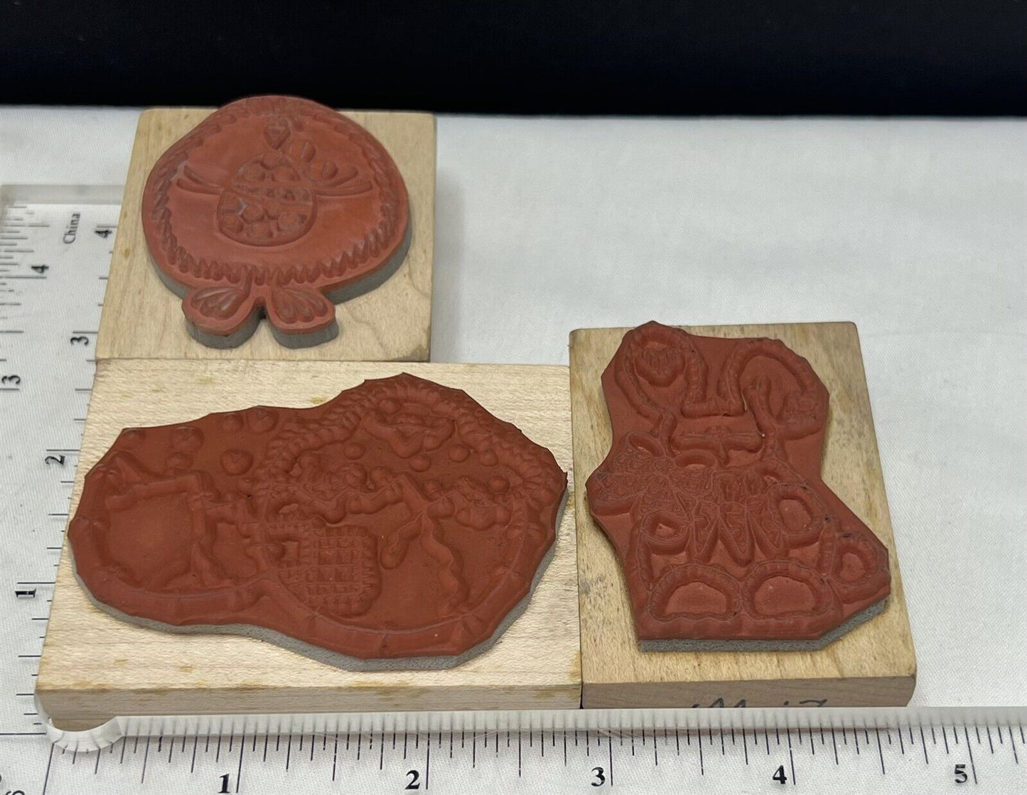 Penny Black EASTER Rabbit Chicks Eggs Wood Rubber Stamps Lot of 6