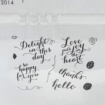 Papertrey Ink BEAUTIFUL BRUSHSTROKES Make It Market Kit Stamps Dies Rare