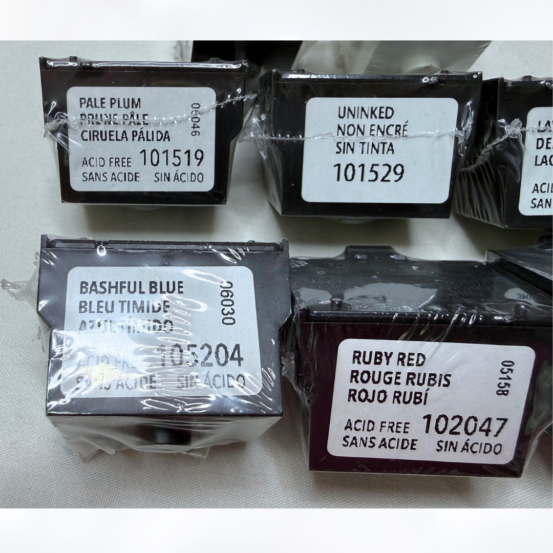 Stampin Up WHEEL INK CARTRIDGES Refills Rollagraph Rollers Lot of 8