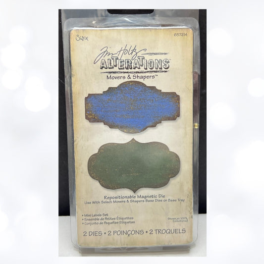Tim Holtz MINI LABELS Movers & Shakers Dies