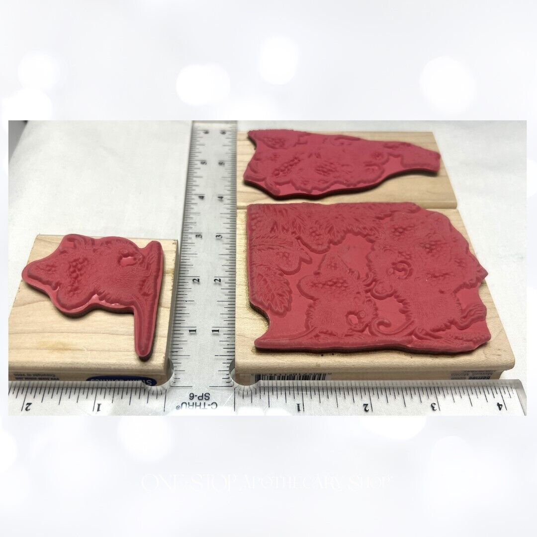 House Mouse STRAWBERRY Berried Tired Fruit Mice Rubber Stamps Lot of 3