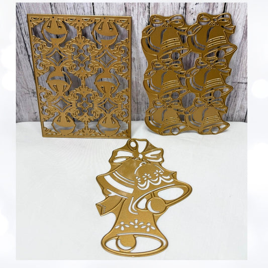 Anna Griffin BELLS & ORNAMENTS Christmas Dies Rare