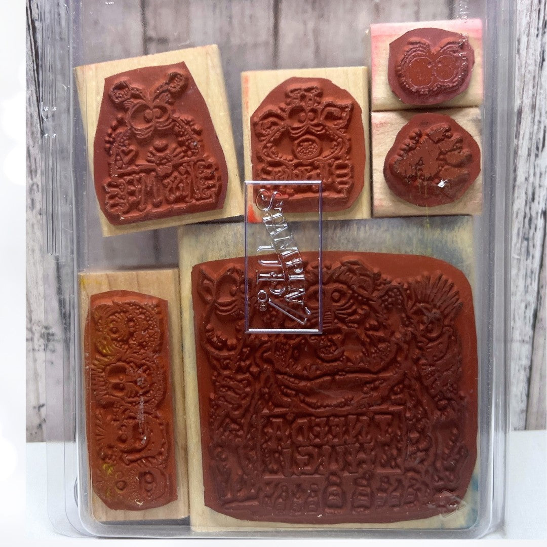 Stampin Up MONSTER MANIA Rubber Stamps