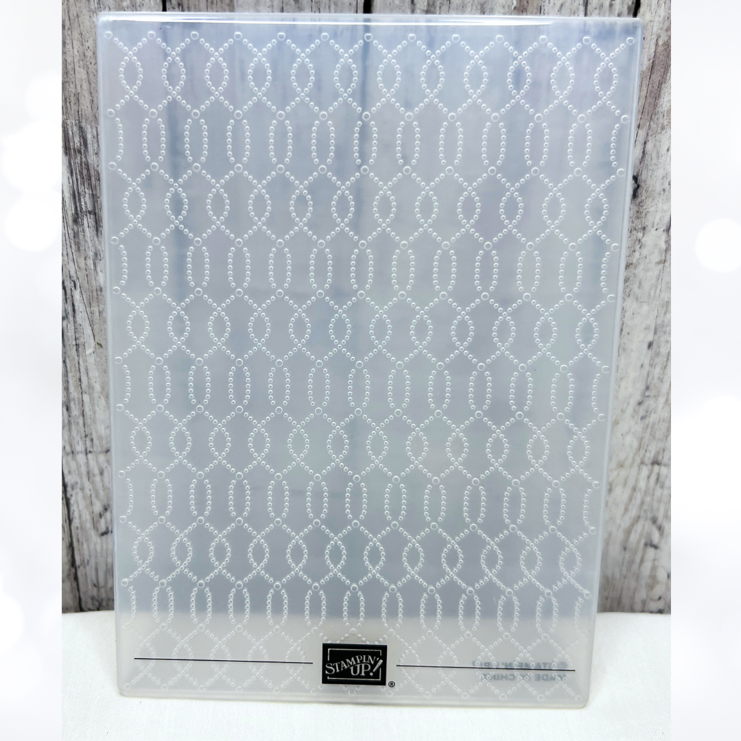 Stampin Up SOFTLY SOPHISTICATED Texture 3D Embossing Folder