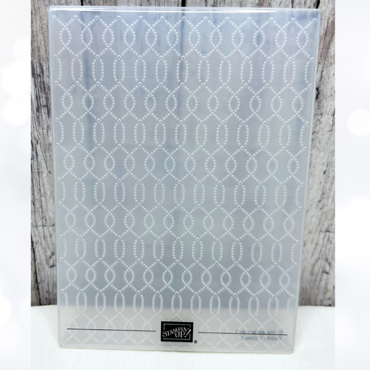 Stampin Up SOFTLY SOPHISTICATED Texture 3D Embossing Folder