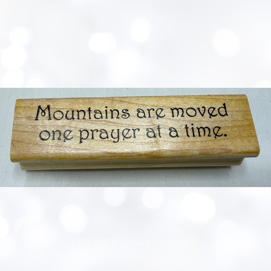 Wordsworth REJOICE Religious Mountains Bible Journaling Rubber Stamps Set of 4