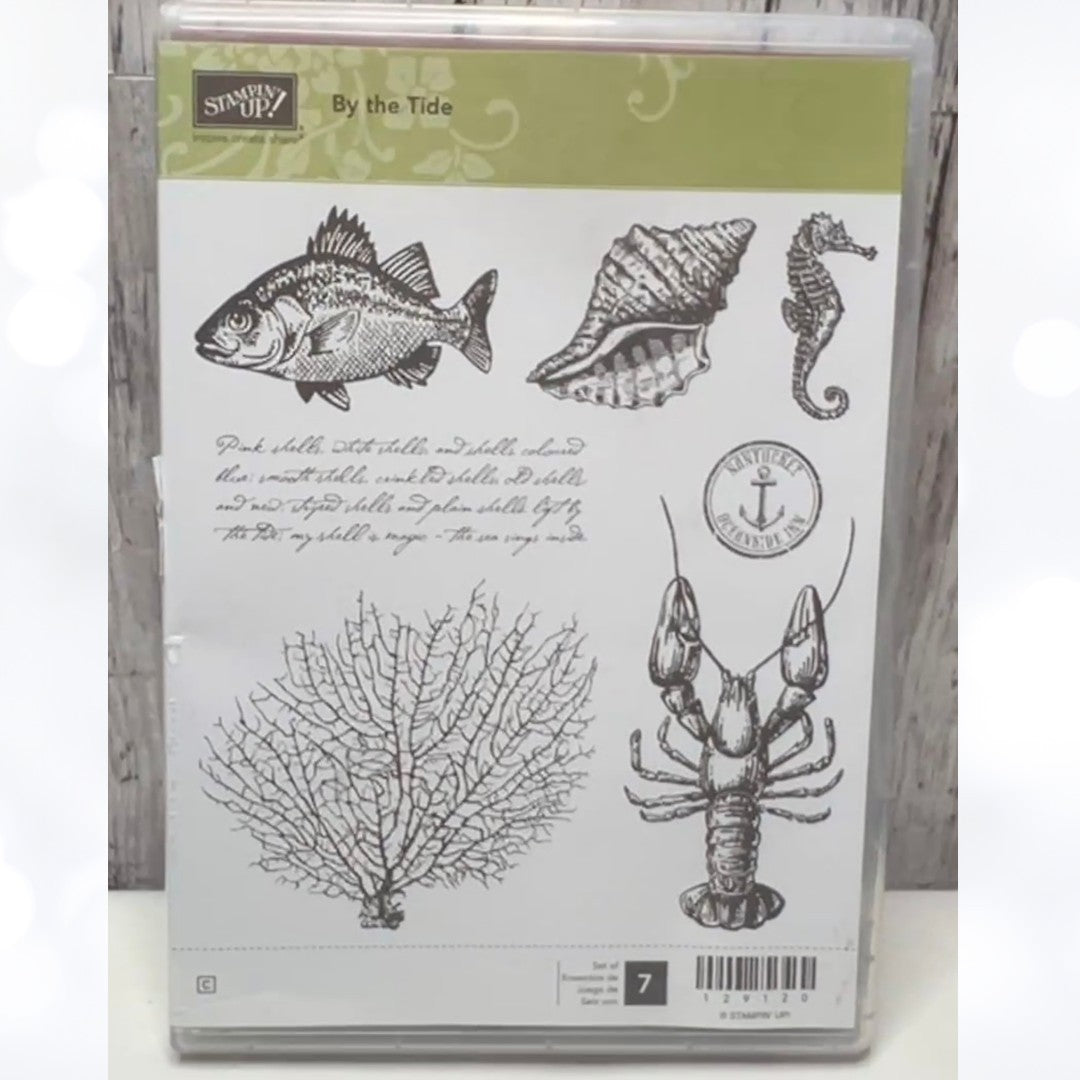 Stampin Up BY THE TIDE Nautical Sea Ocean Rubber Stamps