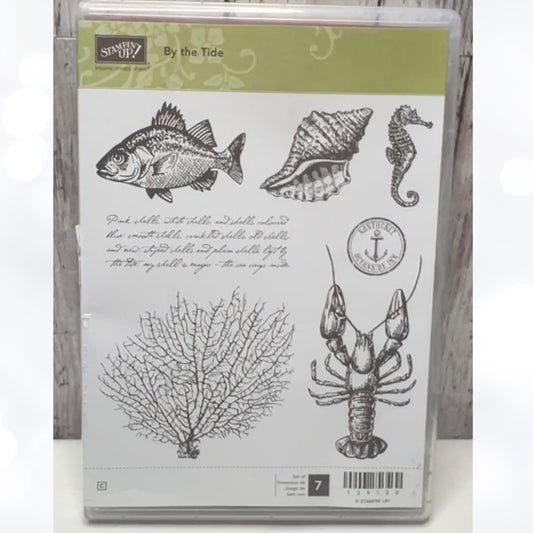 Stampin Up BY THE TIDE Nautical Sea Ocean Rubber Stamps