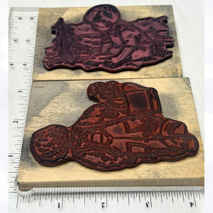 Stamp Cabana Inkadinkado LITTLE BOY Beach Rubber Stamps