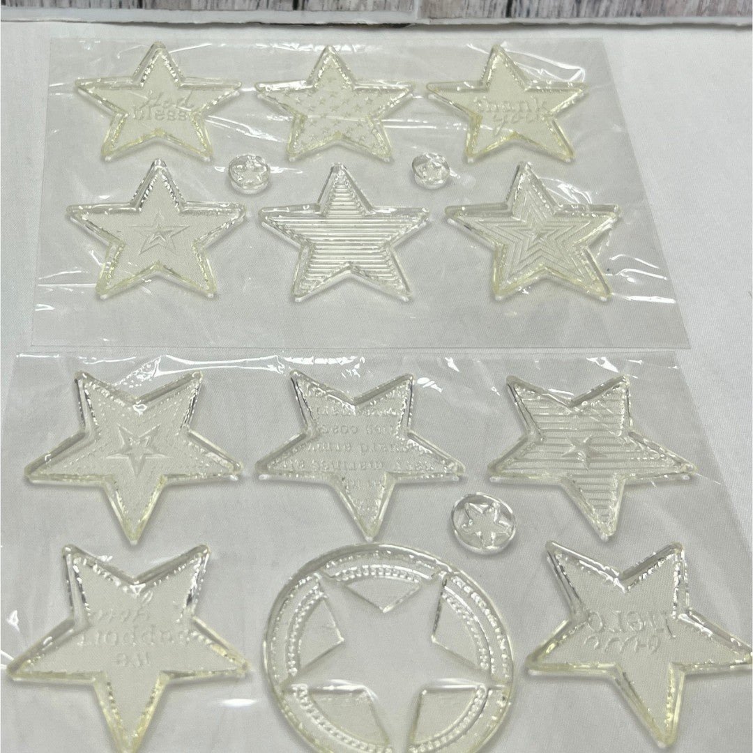 Papertrey Ink MILITARY STARS Rubber Stamps