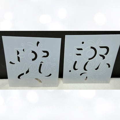 Taylored Expressions Advent Calendar FLOWERS For You Stencils Set Rare