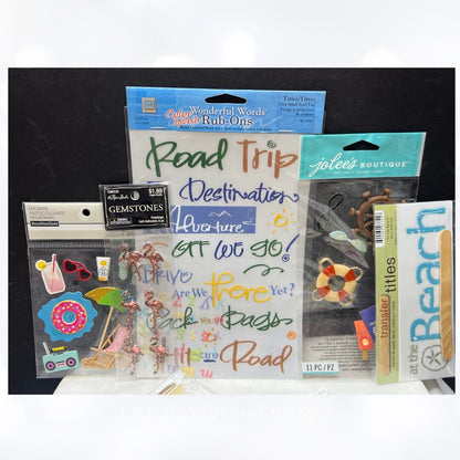 BEACH Vacation Ocean Craftin 3D Stickers Embellishments Lot of 30