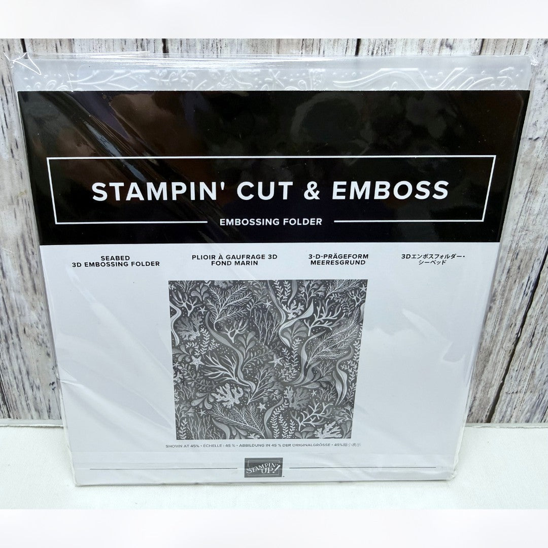 Stampin Up SEABED Sea Ocean 6x6 3D Embossing Folder