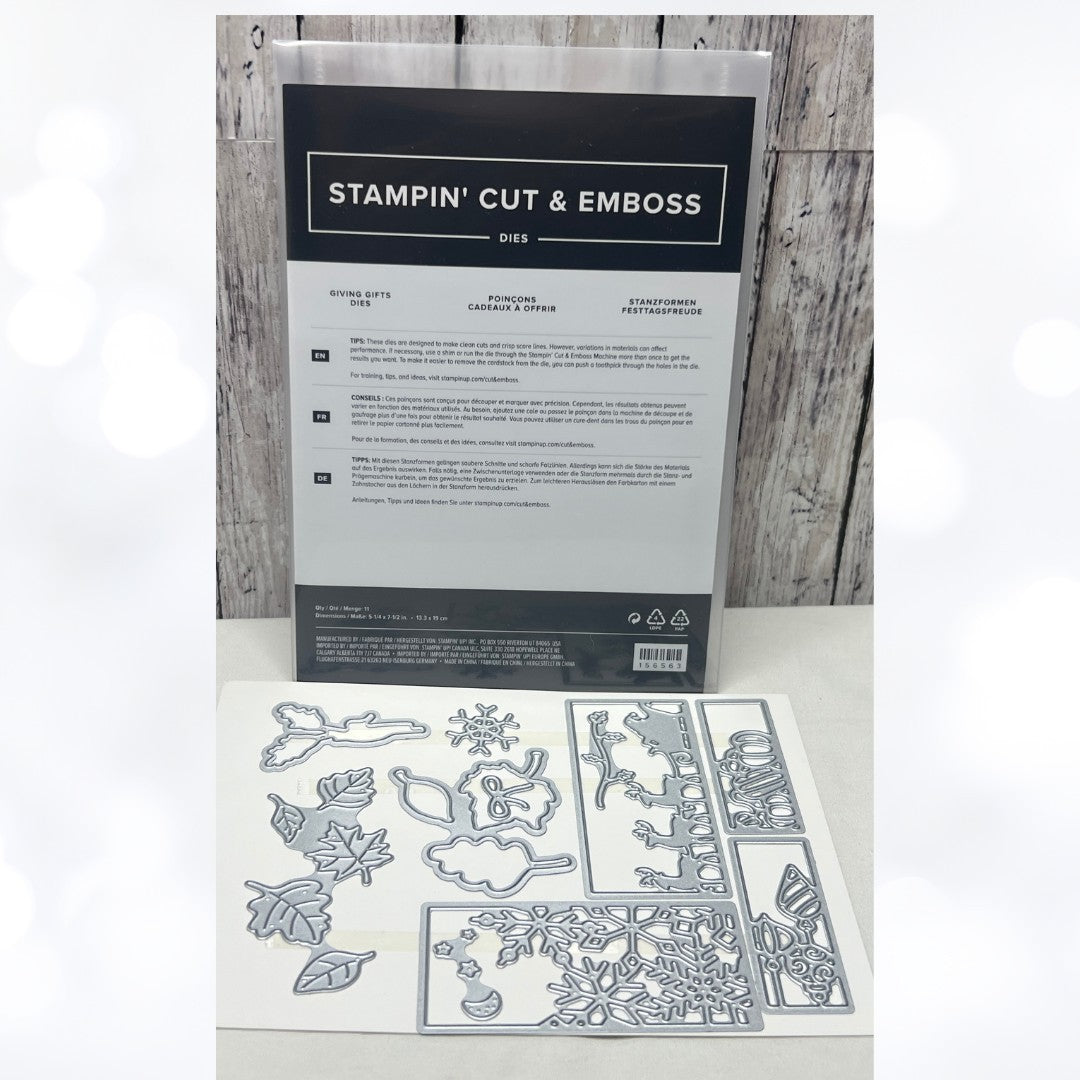 Stampin Up GIVING GIFTS Christmas Holiday Dies 