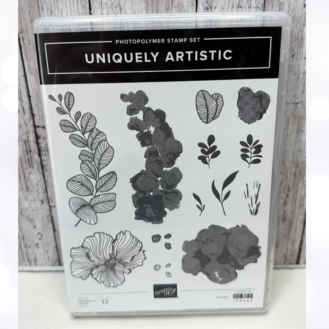 Stampin Up UNIQUELY ARTISTIC Greenery Foliage Rubber Stamps