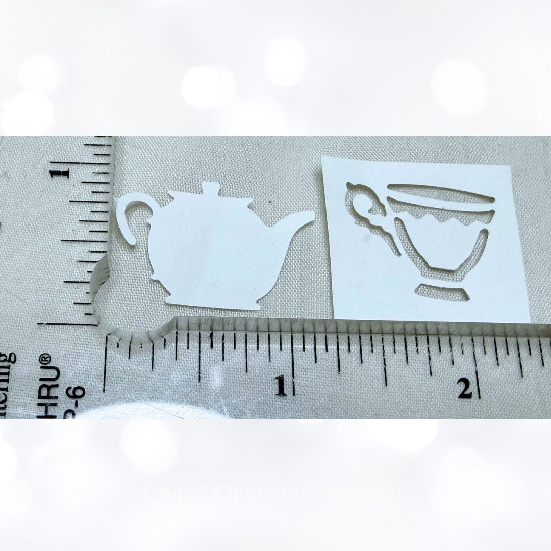 TEA POT Cup Party Punch Paper Punches Set of 2