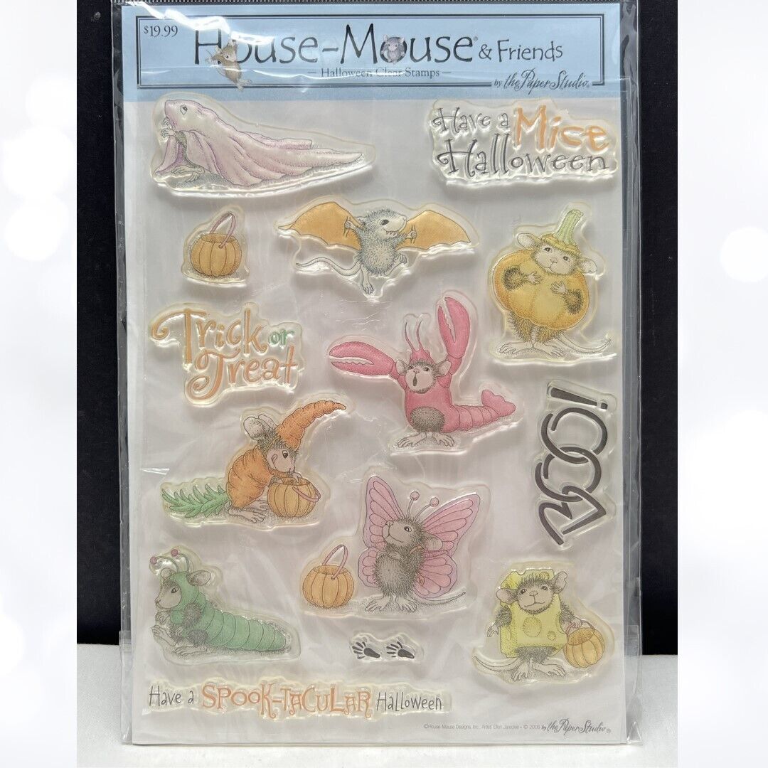 House Mouse HALLOWEEN Costumes Trick or Treat Rubber Stamps