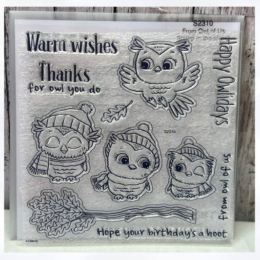 Close To My Heart FROM OWL OF US Birds Christmas Birthday Rubber Stamps