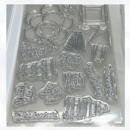 Stampin Up HAND DELIVERED Birthday Girl Rubber Stamps